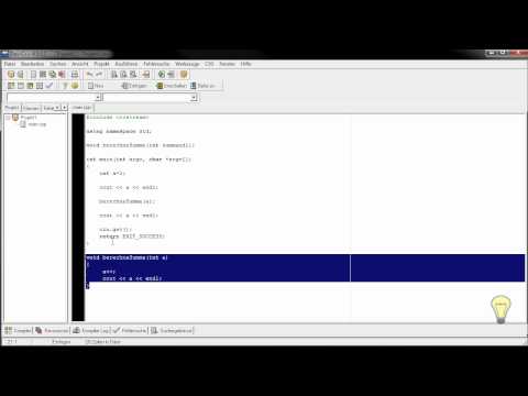 Globale und lokale Variablen - (C++ 1-032)