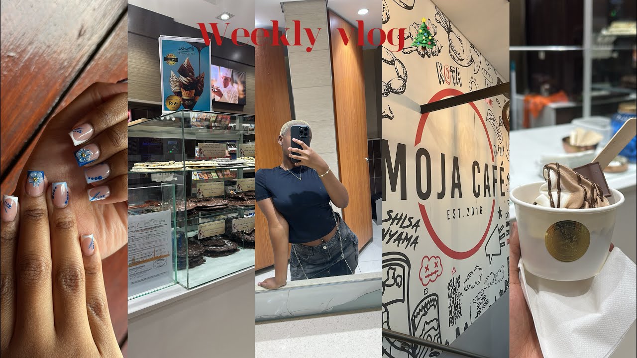 Weekly vlog: nail maintenance,shopping at Sandton,lunch at moja cafe,hygiene,clothing haul