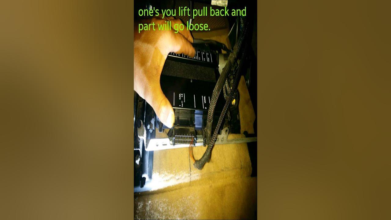 Replace passenger seat control module c240 Mercedes 2001 - YouTube