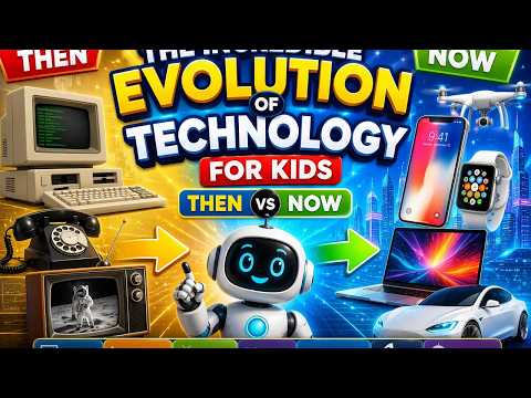The Incredible Evolution of Technology for Kids I THEN vs NOW! Technology Changed Everything!