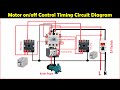 Motor timing on/off control circuit diagram