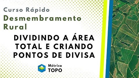 Dividindo a área total (SGL) e criando pontos de divisa