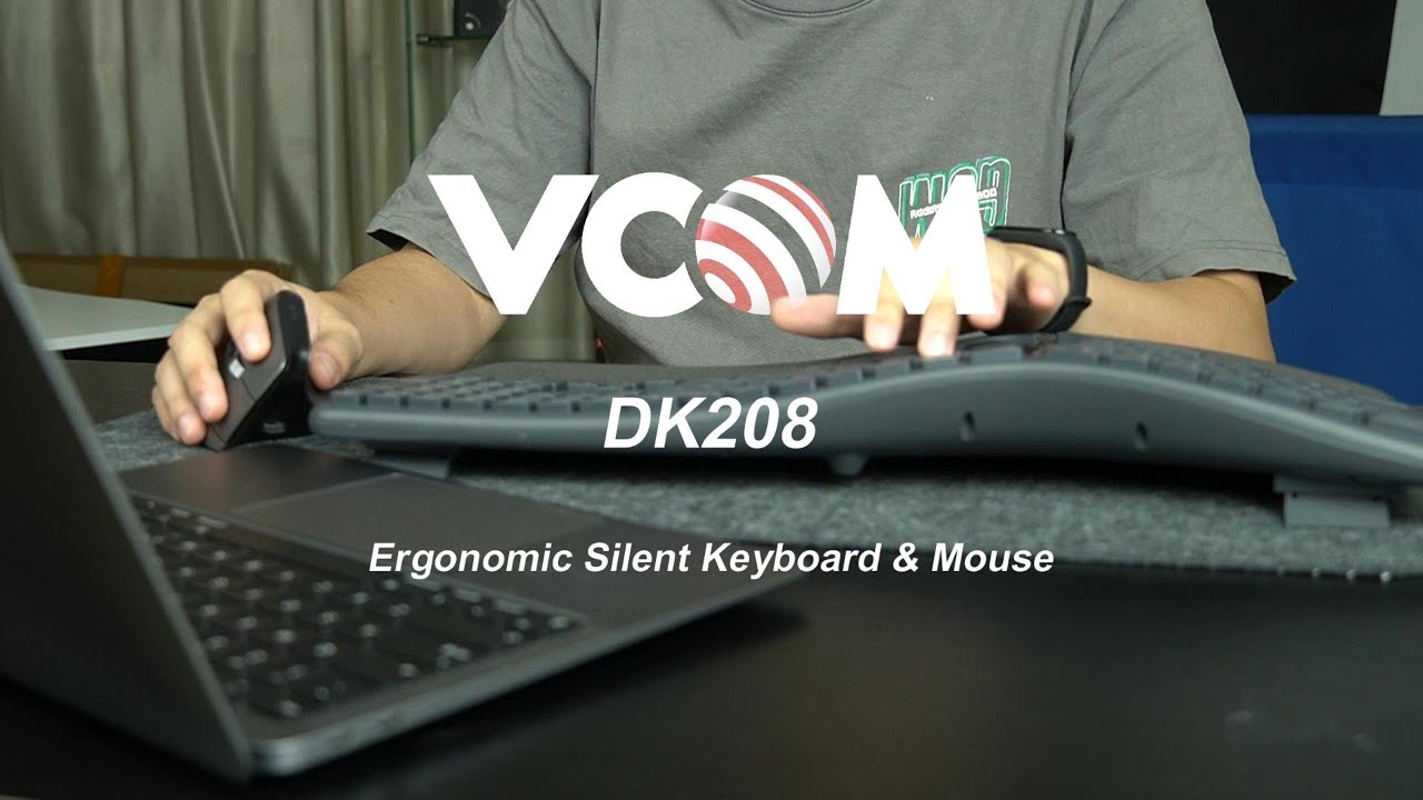 Unboxing | VCOM Ergonomic Silent Keyboard & Mouse Set - YouTube