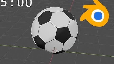 How To Make a Soccer Ball in Blender Under 5 minutes!