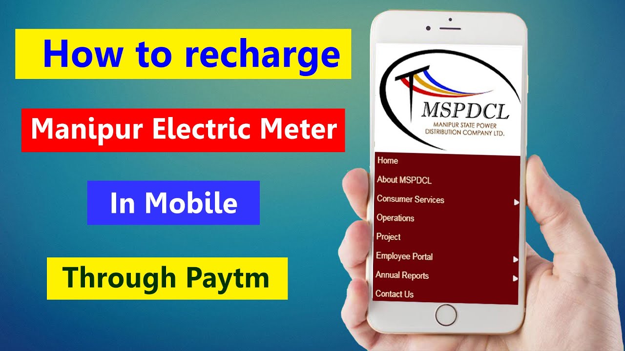 MSPDCL Manipur online recharge in Mobile Phone | Recharge Manipur Electric Bill by Paytm App