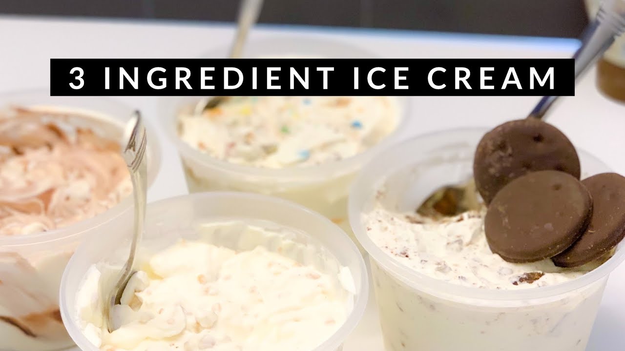 3 Ingredient No Churn Ice Cream | Chef Lorious