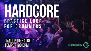 Hardcore - Drumless Track For Drummers - 'Nation Of Hatred'