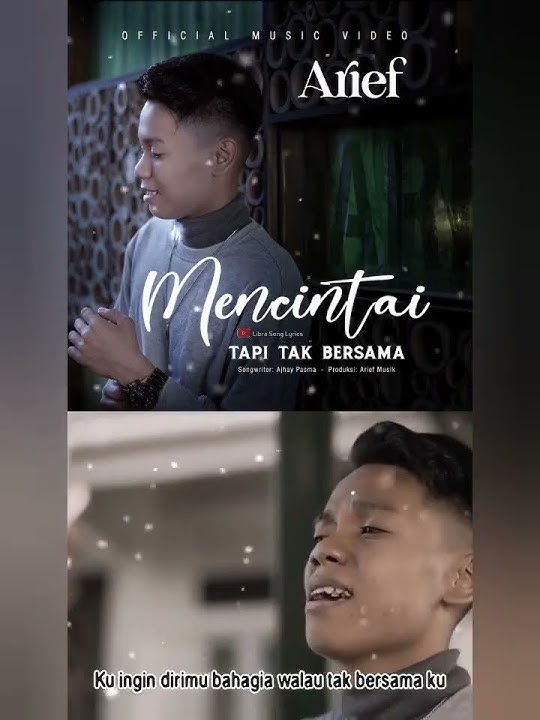 Mencintai Tapi Tak Bersama - Arief Putra #ariefputra#lirik #slowrock #storysedih #shorts