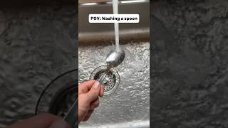 POV: Washing a Spoon 💀😂 #spoon #viral #trend