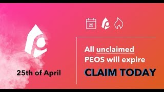 ONLY DAYS LEFT! pEOS (Privacy EOS) - Claim Em or Lose Em