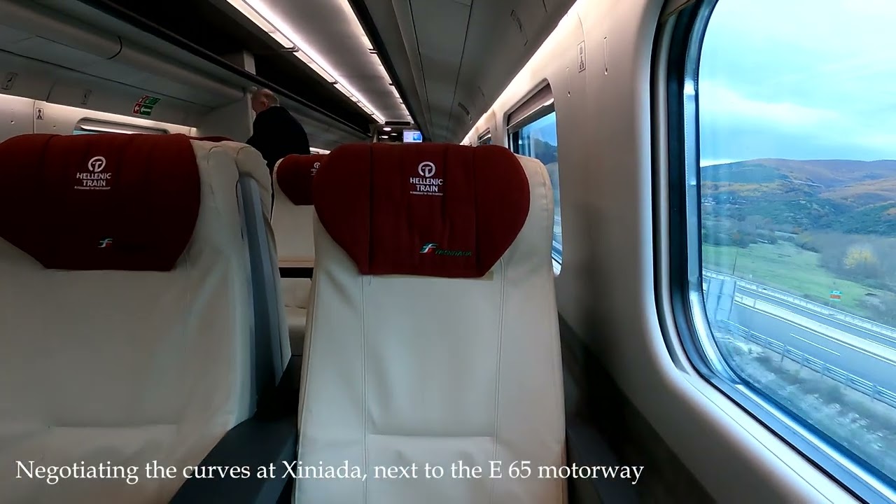 (4K) Travelling on the mainline on an ETR 470 (Athens - Thessaloniki)