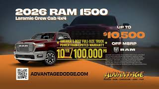 Advantage Dodge "2026 Ram 1500 Laramie Crew Cab 4x4" Advantage Dodge Tony Lovato