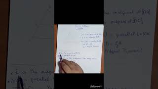 Midpoint Theorem #triangle #parallel #sides #sides #midsegment