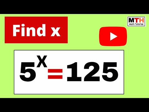 Video 5^x=125 Solve the Exponential Equation - youtube