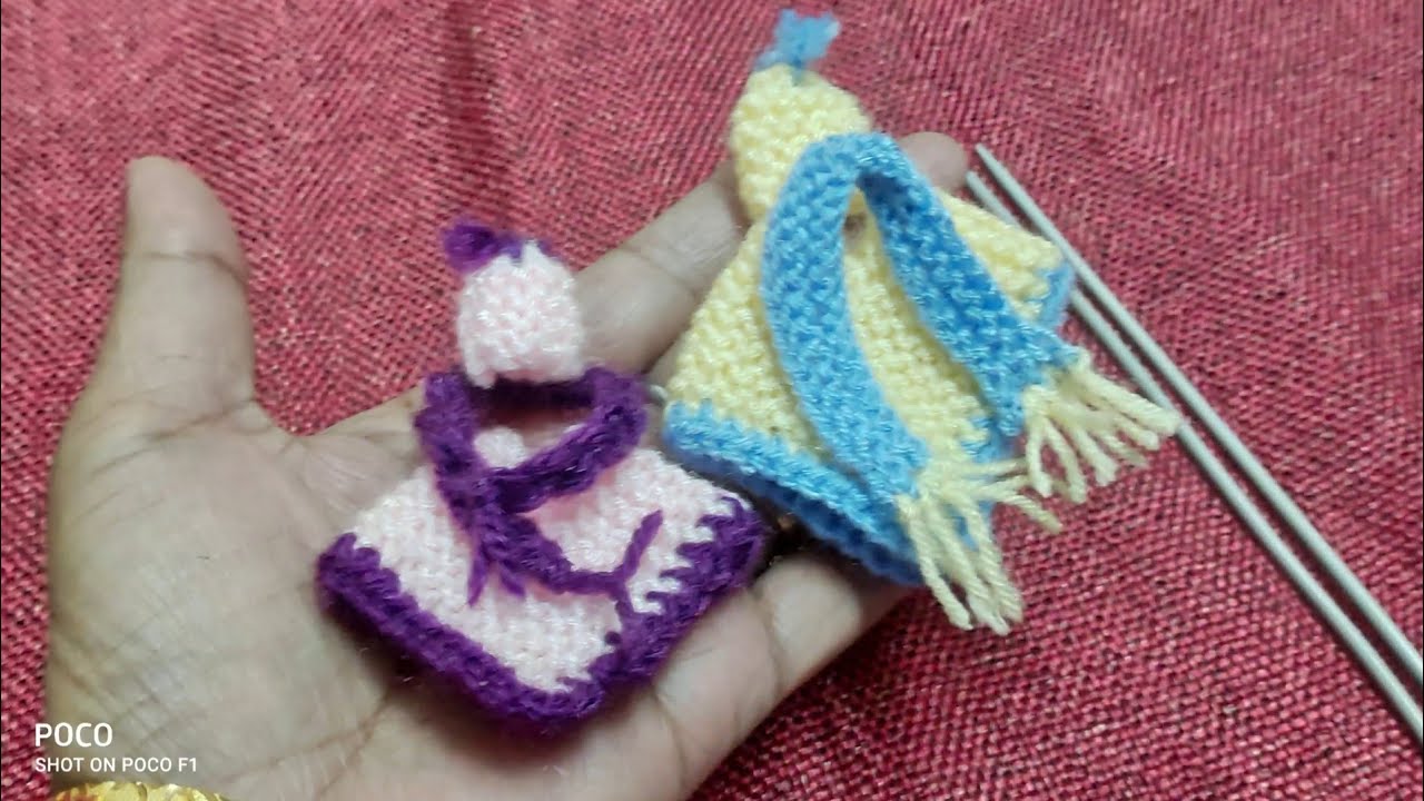 कान्हा जी का बुहत ही आसान (Knitted Poocho All Size chart ke saath My idea)राधे राधे।