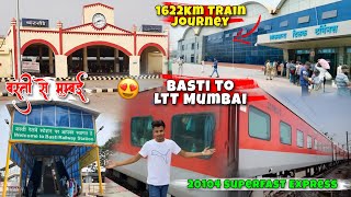 Basti To Ltt Mumbai 20104 Superfast Express 1622Km Train Journey 3Rd Ac Coach Three Tier