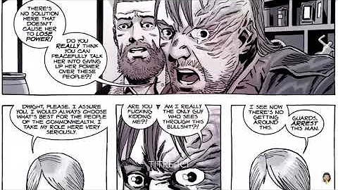 How does Dwight die in the comics?