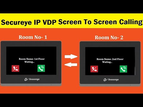 How To Connect IP VDP Screen To Screen Call #screentoscreencall # ...