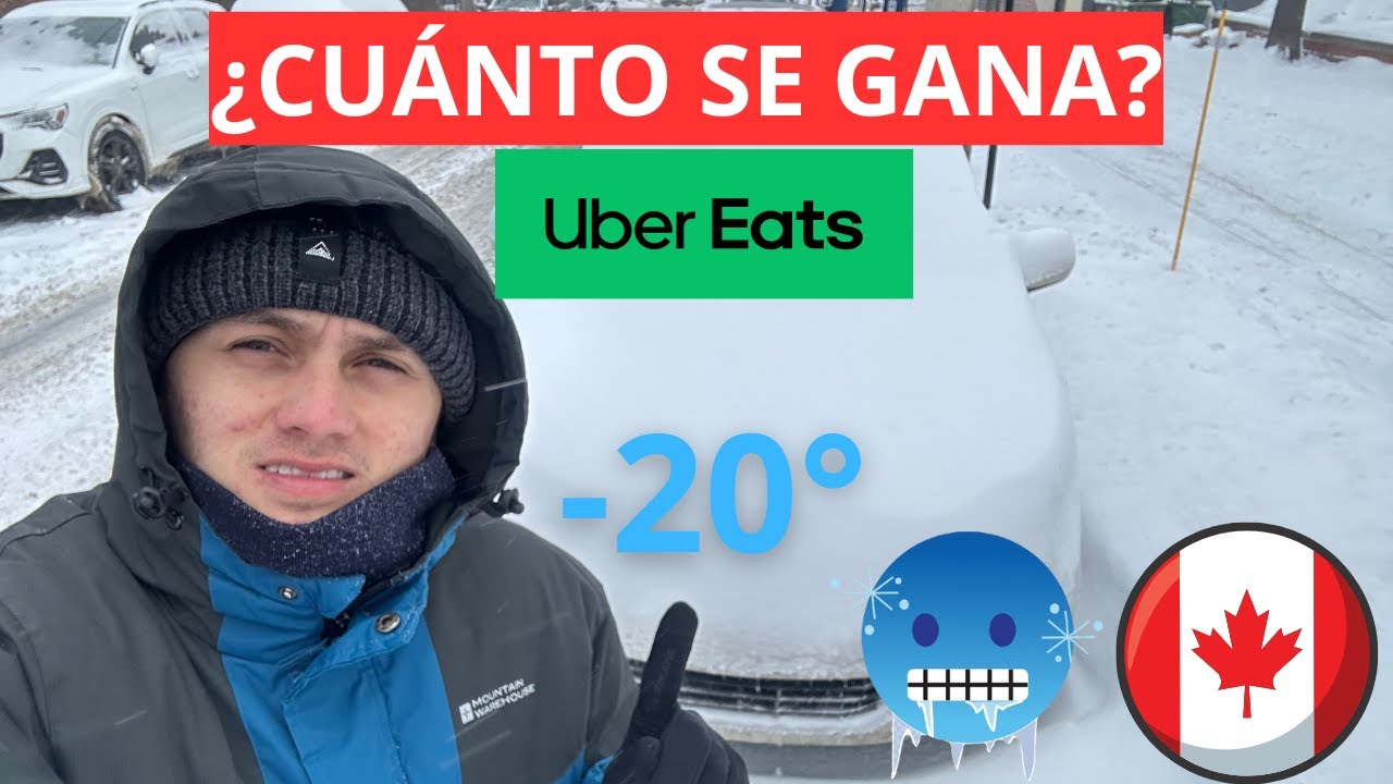 ¿Cuánto Paga Uber Eats en Canadá 2025? Montreal a -20°C 🇨🇦 | Resultados Reales