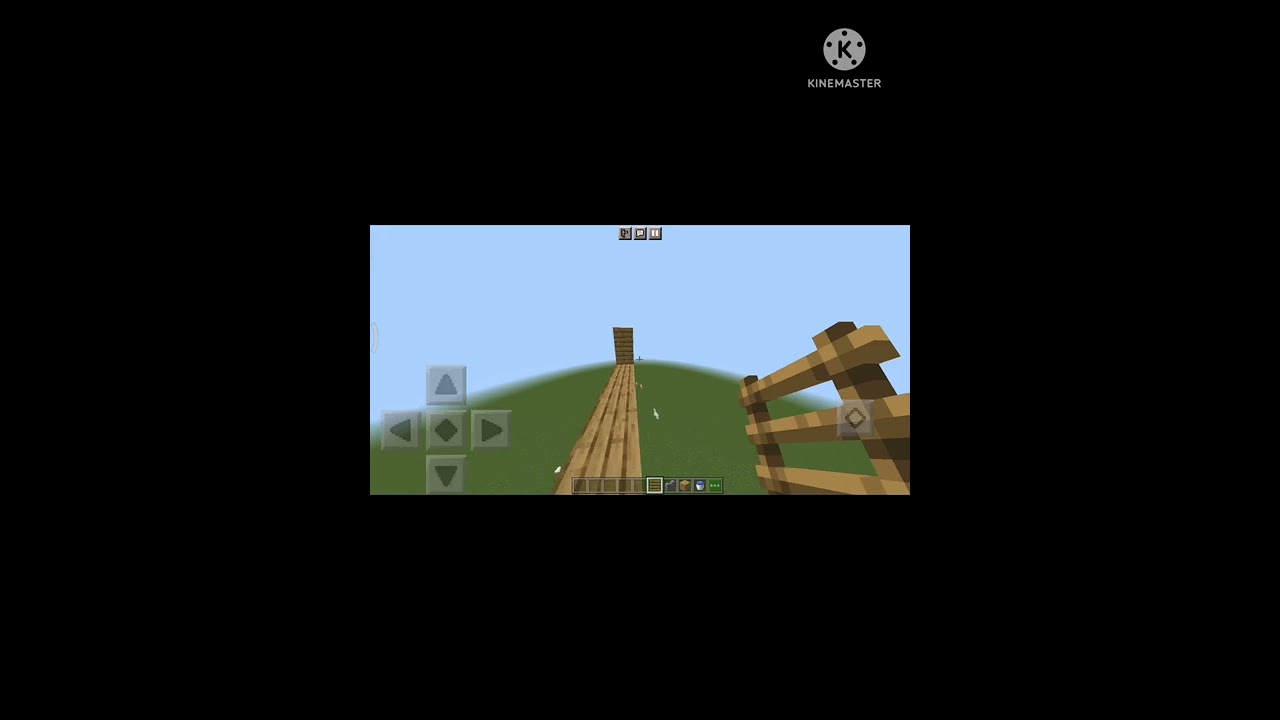 Minecraft pocket edition 3 block neo jump on ladder 😱😱