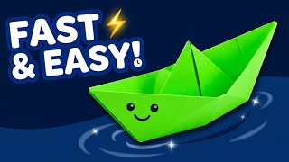 How to Make a Paper Origami Ship (Boat)⛵