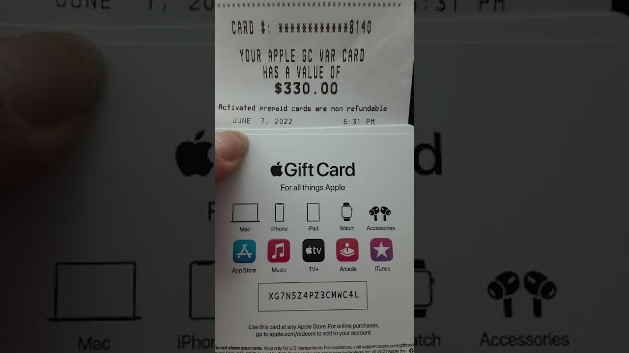 Apple giftcard free 