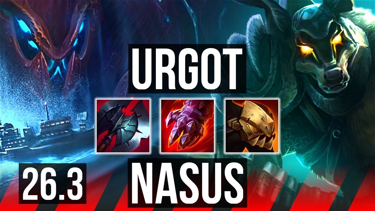 URGOT vs NASUS (TOP) | Perfect KDA: 14/0/2 | EUW Master | 26.3