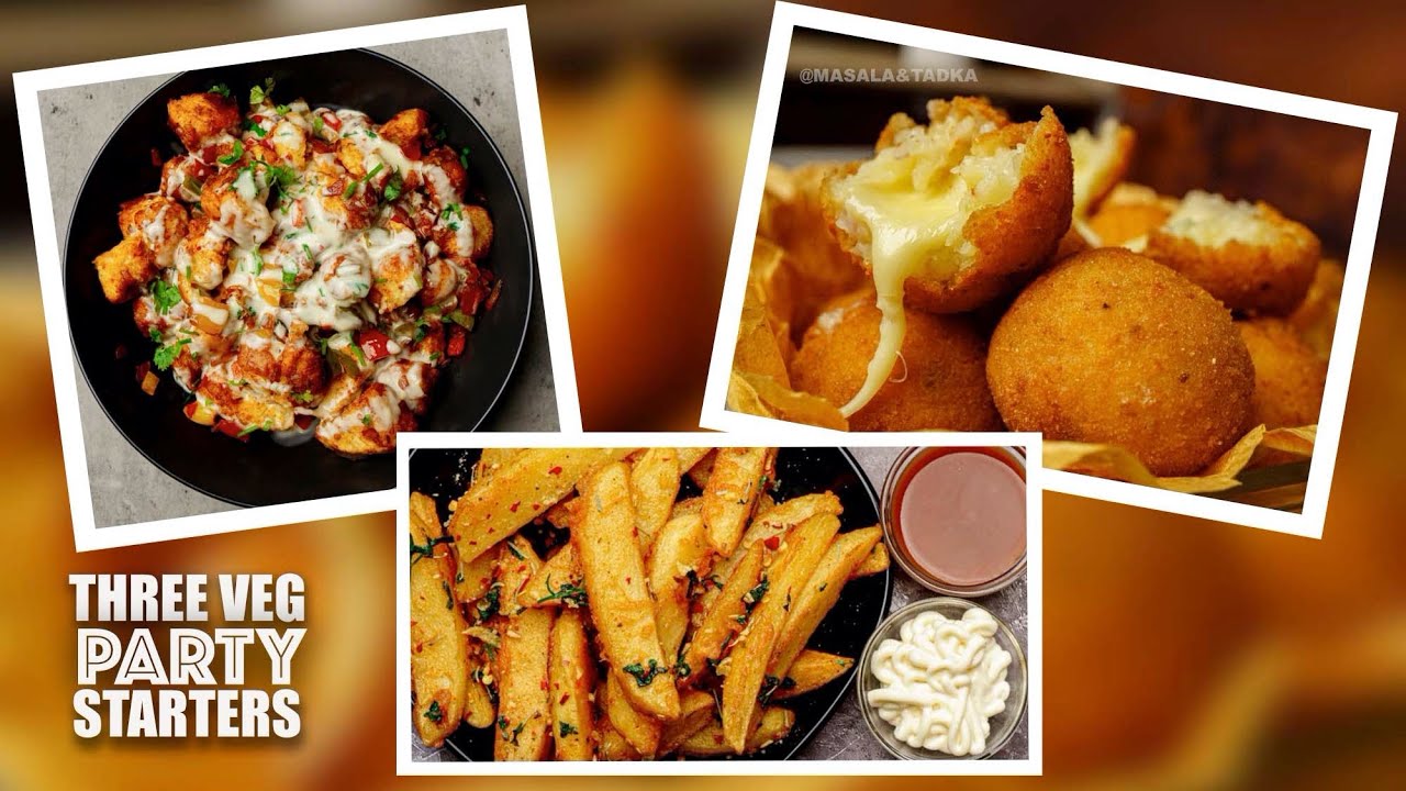 3 quick and easy party snacks veg party starters kids snacks recipes