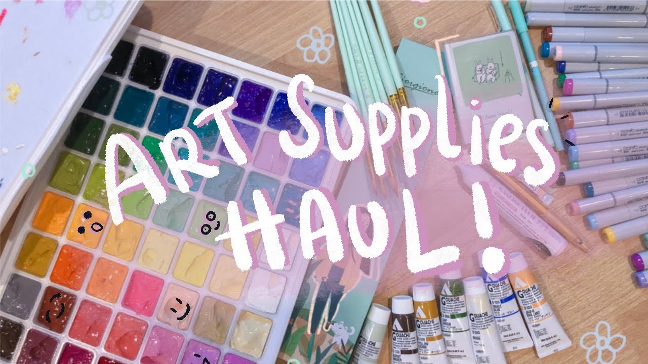🍇 ART SUPPLIES HAUL ! | holbein, copic markers, etc
