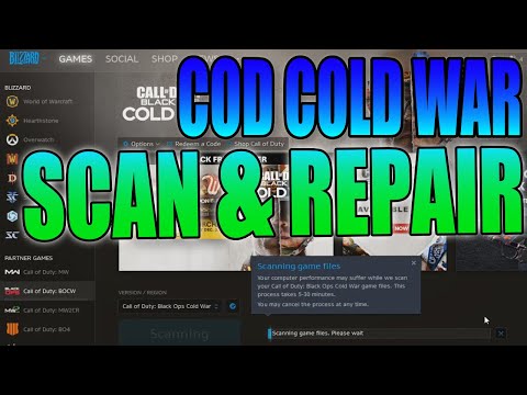 Call Of Duty Cold War On PC Scan & Repair | FIX Common Problems