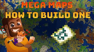 MEGA MAPS, and how to accurately make them! #bedrock #minecraft #minecraftpe