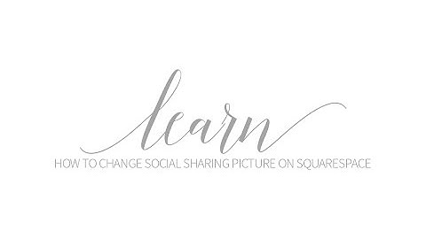 How Do I Change the Image that Shows Up For My Website On Facebook (Squarespace)