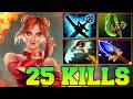 Ultra Kills + 25 Kills Lina Dota 2 !! Lina Dota 2 Carry Mid Lane Build Pro Gameplay Guide 7.41