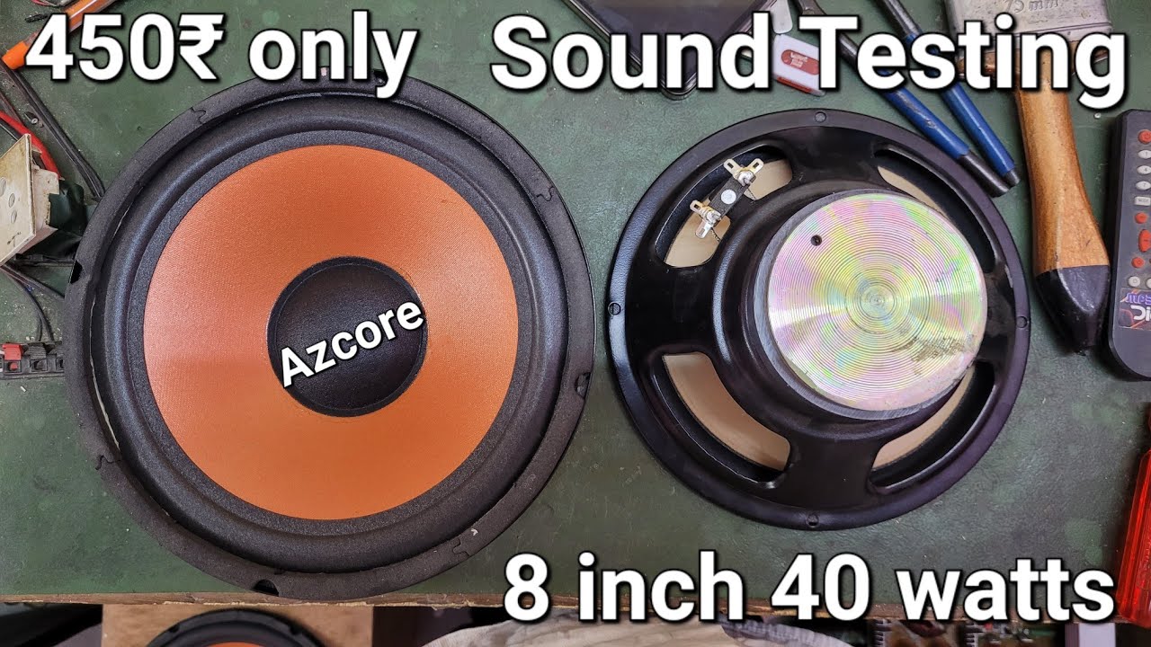 Speaker 8 Inch 90×17 Magnet 🧲 40 Watts Water Proof Woofer Sound Testing || Only 450₹ || Tech S.B