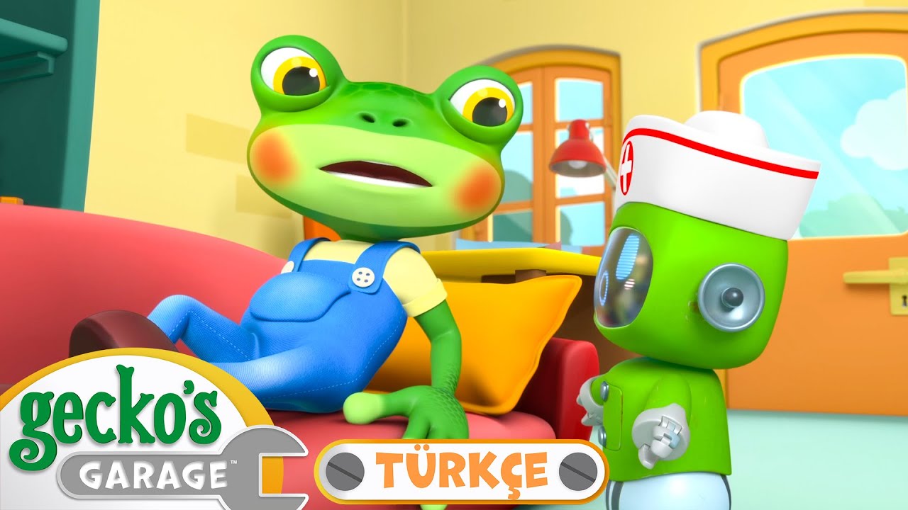 Gecko Hasta Oldu 🤒 | 🐸 Gecko'nun Garajı - Çocuklar için Kamyonlar
