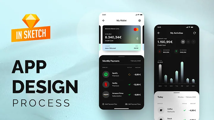 Banking APP Concept | UX/UI Design Process in Sketch