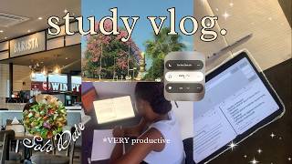 study vlog|productive days : midterm prep + solo date˖ ᡣ𐭩 ⊹ ࣪ ౨ৎ˚₊