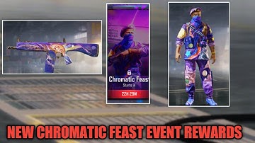NEW CHROMATIC FEAST EVENT REWARDS  IN CODM SEASON 3 2023 | CHROMATIC FEAST EVENT IN CODM