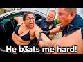 Ab*sive Karen Meets Karma After Attacking Her Boyfriend and Trying to Escape