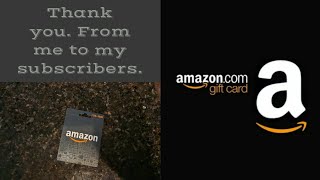 (ENDED) Amazon Gift Card Giveaway.