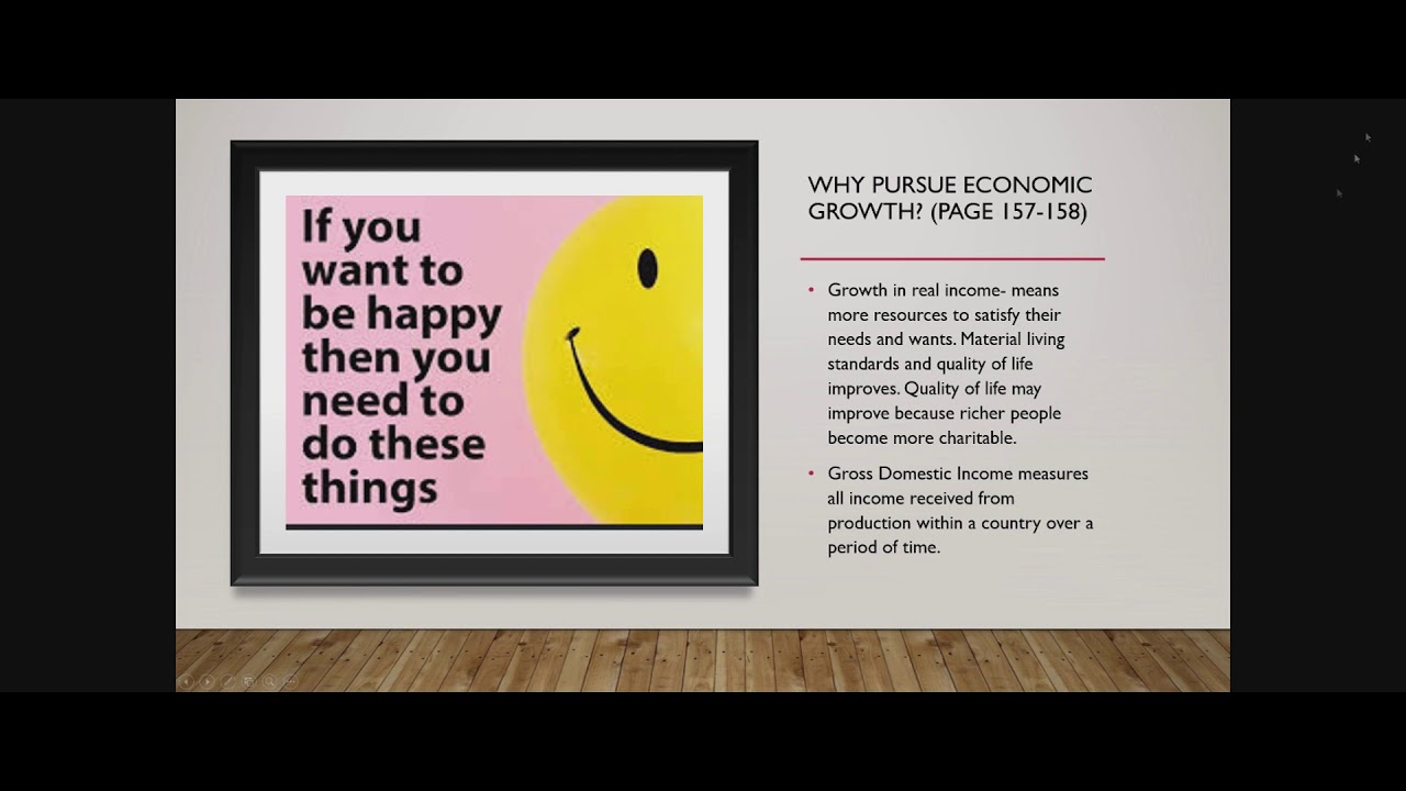 Government Goal of Strong and Sustainable Economic Growth