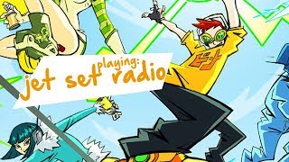 playing some jet set radio!!