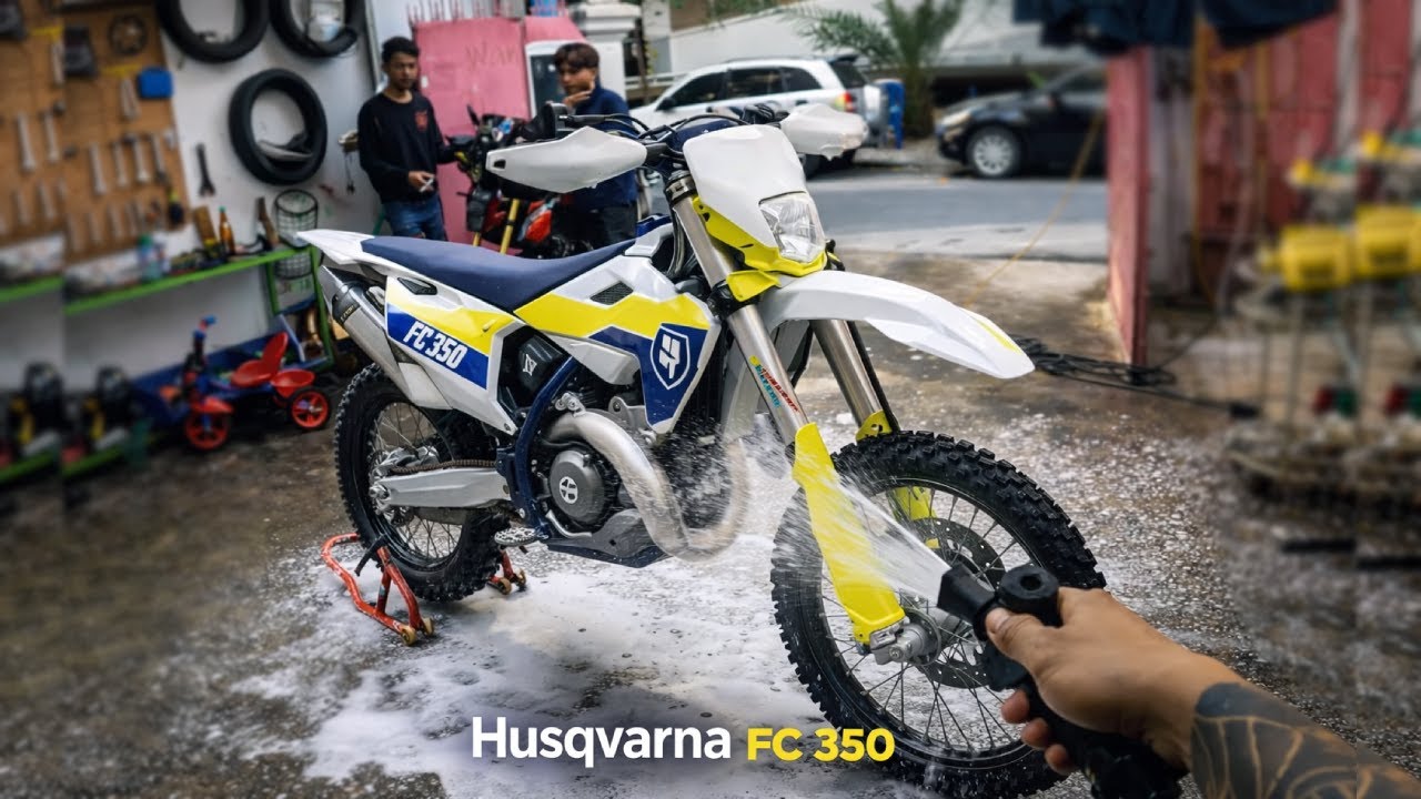 Husqvarna FC 350 Deep Wash and Detail | Satisfying Motocross Bike Cleaning | FormX Moto