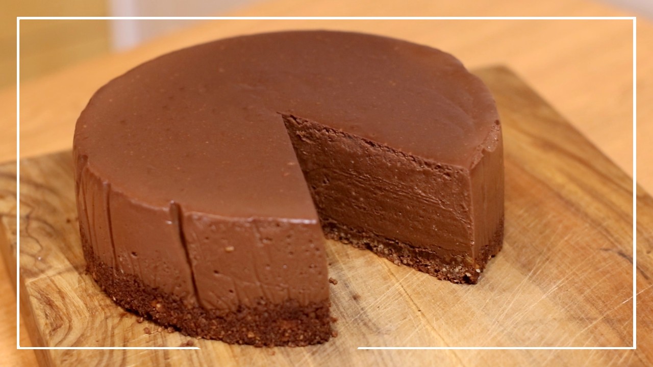 POSTRE en 10 MINUTOS ⏱️ Tarta de QUESO y CHOCOLATE SIN HORNO ¡Delicia sin complicaciones!