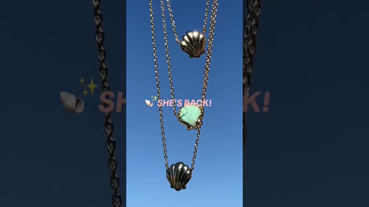 The iconic Brynne Shell Necklace is BACK! ✨🐚