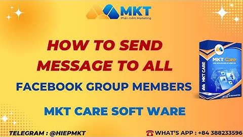 How To Send Message To All Facebook Group Members | Everyone In A Fb Group