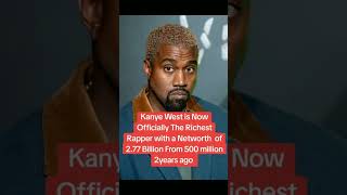 Kanye West is Now Officially The Richest Rapper with a Networth  of 2.77 Billion From 500 Million