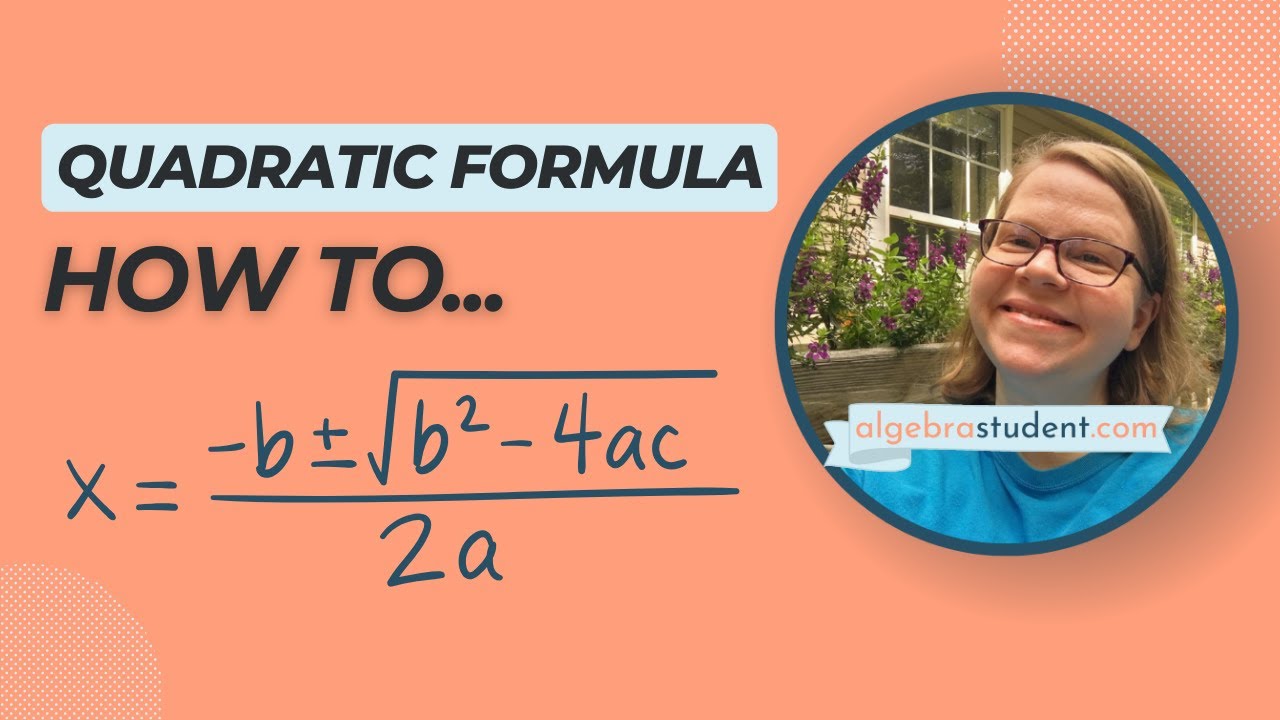 Quadratic Formula - Finding the Discriminant First - YouTube