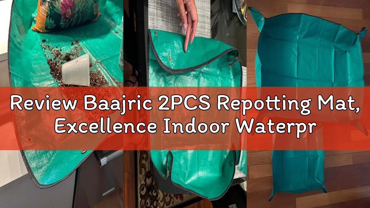 Review Baajric 2PCS Repotting Mat, Excellence Indoor Waterproof Plant Transplanting Mat, Professiona