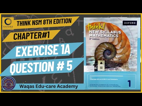 Exercise 1A Question